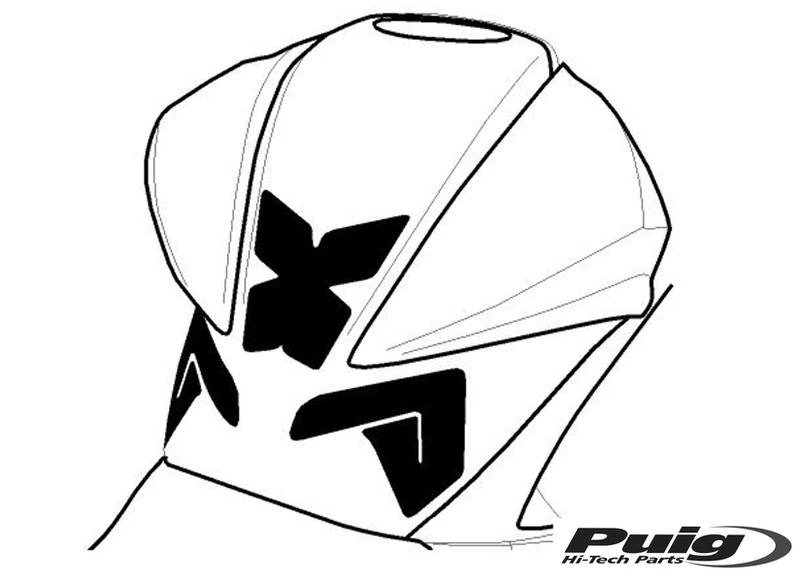 Tankpad modellspezifisch - 8435 - KAWASAKI Z800 - Bj. 2013-2016
