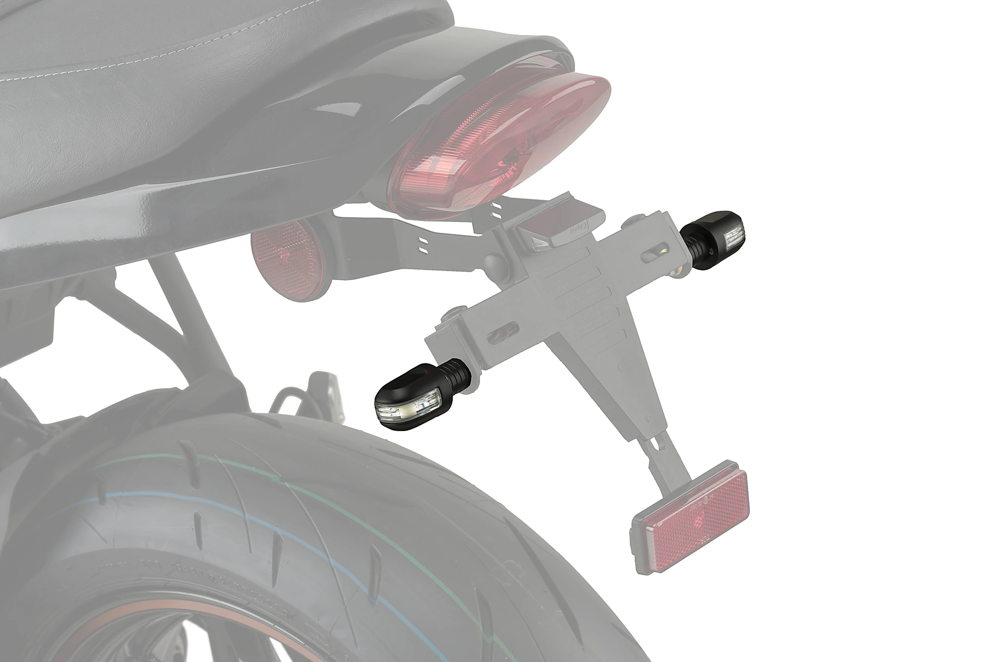 Blinker-Befestigungswinkel für Verkleidung - 3959 - KAWASAKI / YAMAHA - Bj. 1989-2020