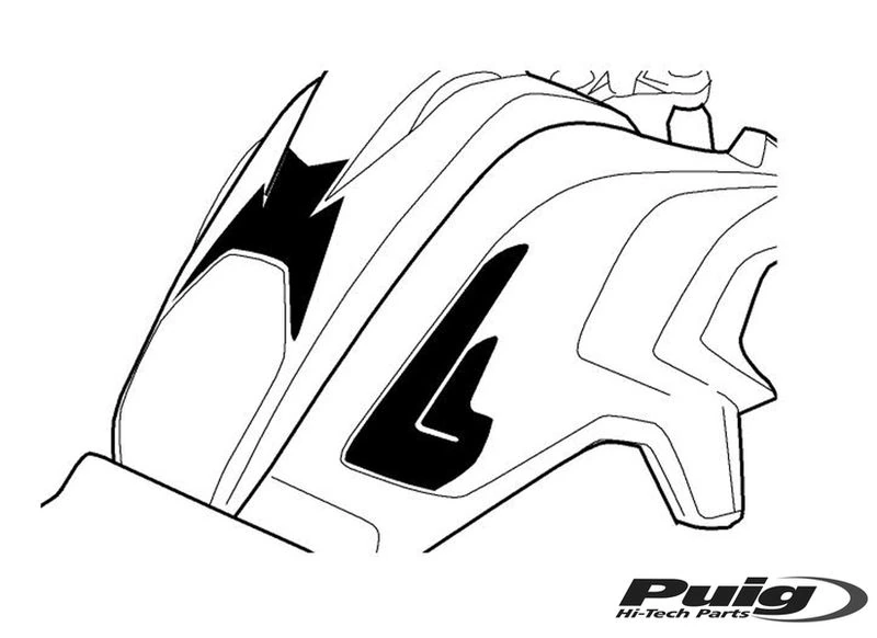Tankpad modellspezifisch - 8434 - BMW R1200GS - Bj. 2013-2016